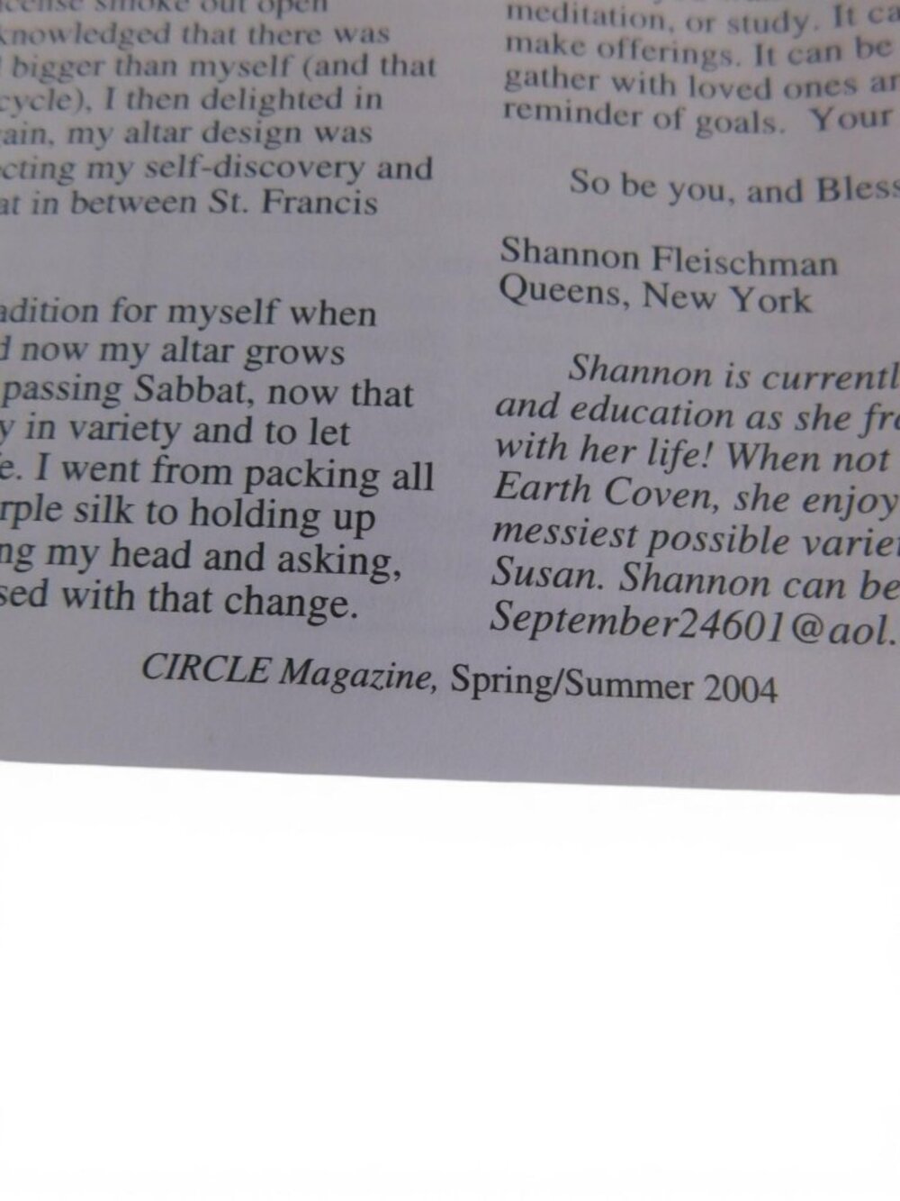 Score Magazine Altars Issue Spring/Summer 2004 Pagan Wicca Purple Softcover - Picture 5 of 6